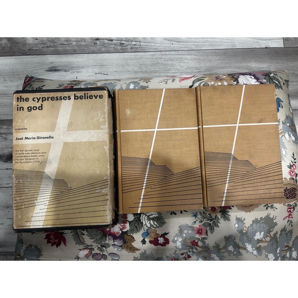 The Cypresses Believe in God Jose Maria Gironella 1955 2-Volume Set Slipcase